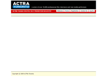Tablet Screenshot of dsp.actra.ca